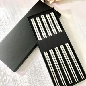 چاپستیک استیل نقره ای